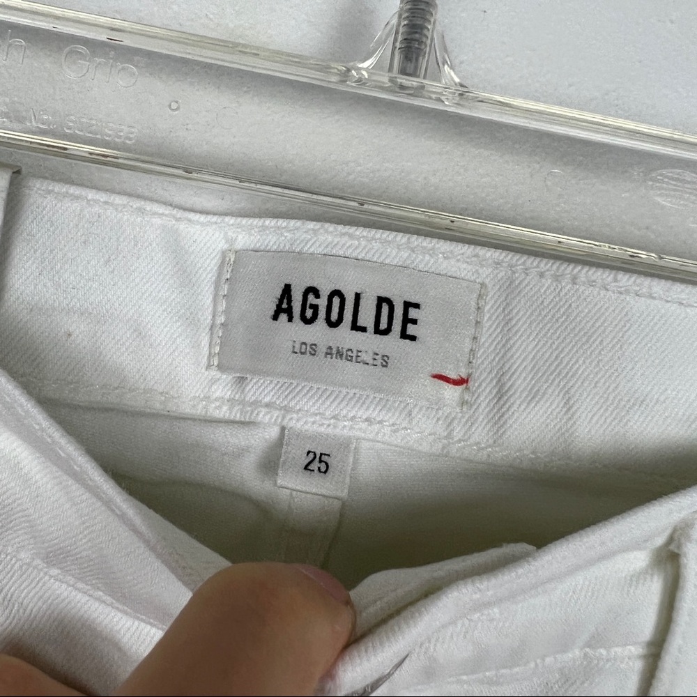 AGOLDE Toni Chewed Hem Straight Leg Jeans - Picture 6 of 9